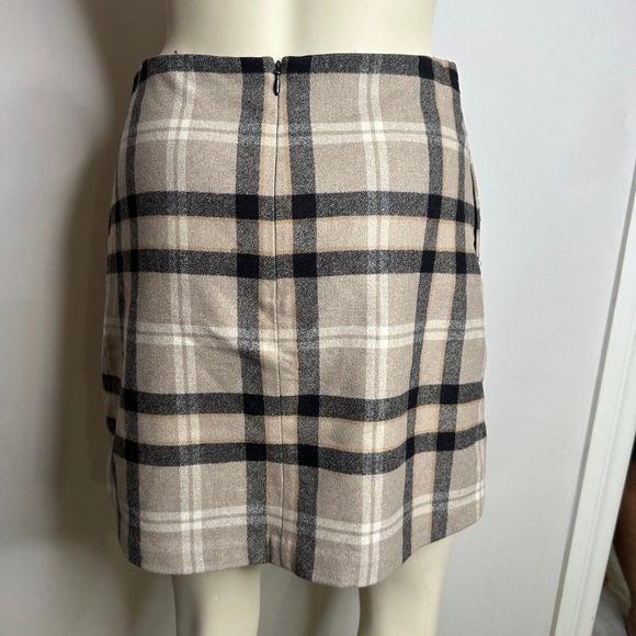 Wilfred Wool Blend Plaid Mini Skirt size 8 - Picture 5 of 13